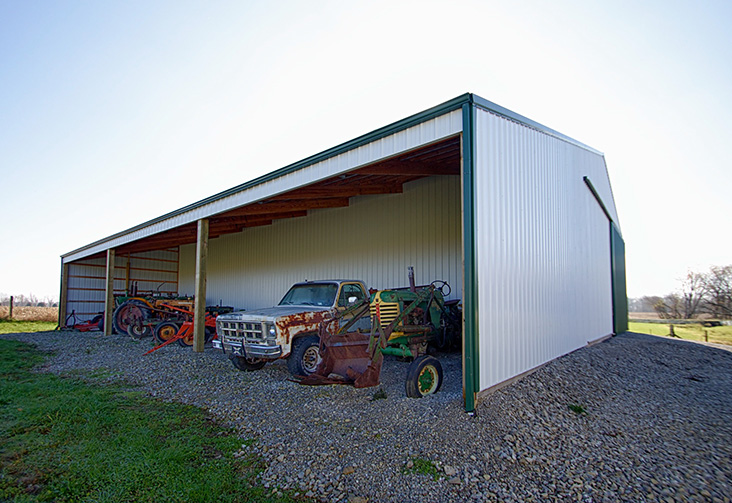 Farm Equipment Storage Lean To Camden, IN FBi Buildings